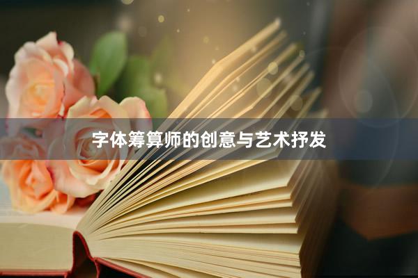字体筹算师的创意与艺术抒发